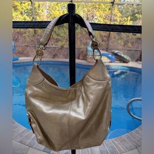 Dooney and Bourke Vintage Gold Hobo in GUC